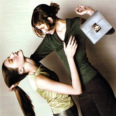 Magazine advertisement for Louis Vuitton.