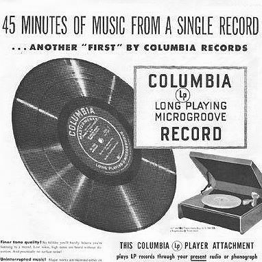 LP or Long Playing Vinyl Record